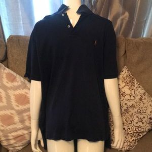 Navy blue polo shirt